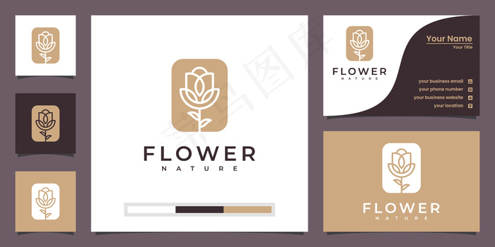 简约优雅的玫瑰花豪华美容院，时尚，护肤，化妆品，瑜伽和水疗产品。