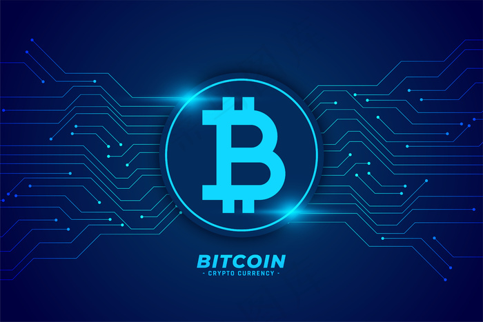 电路线比特币技术背景eps,ai矢量模版下载