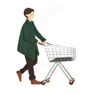 双十一商场购物男子素材