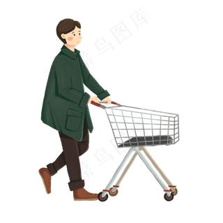 双十一商场购物男子素材