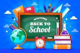 带返校刻字背景的黑板