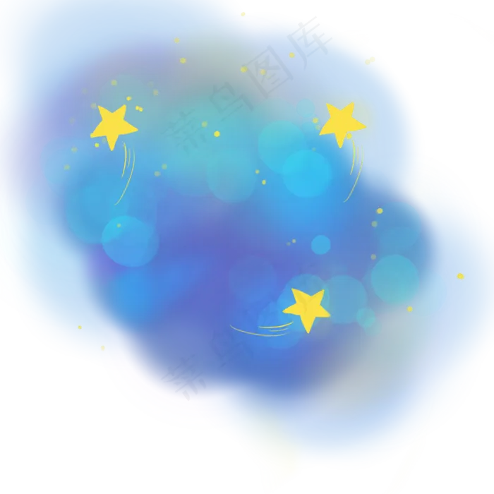 天空和黄色的流星(2000X2000(DPI:300))psd模版下载