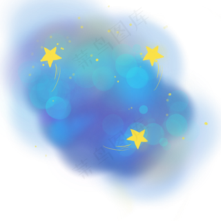 天空和黄色的流星