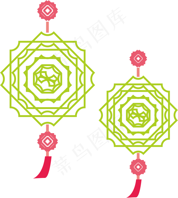 时尚创意中秋节中国结元素