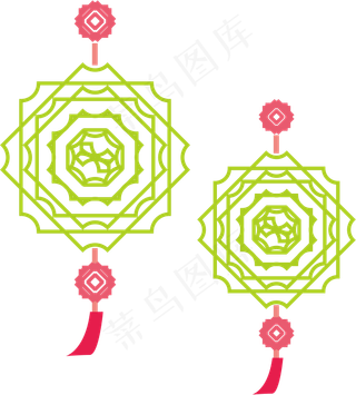 时尚创意中秋节中国结元素