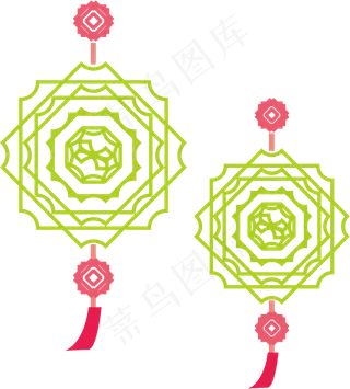 时尚创意中秋节中国结元素