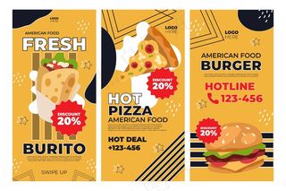 美国食品模板故事