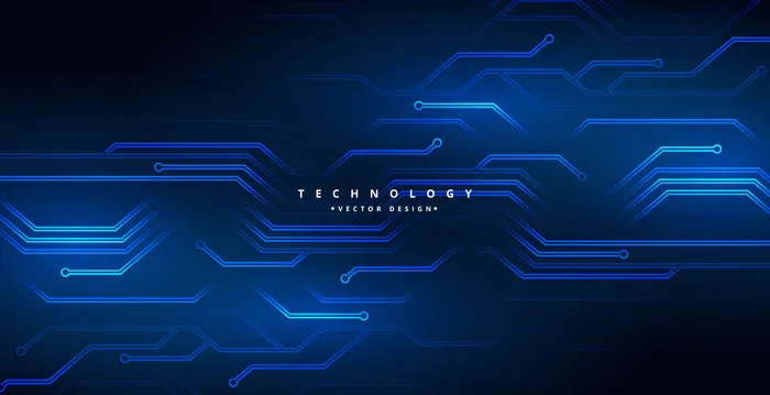 数字技术线路图背景设计