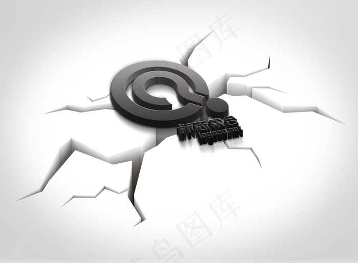 logo样机标志样机智能贴图psd模版下载