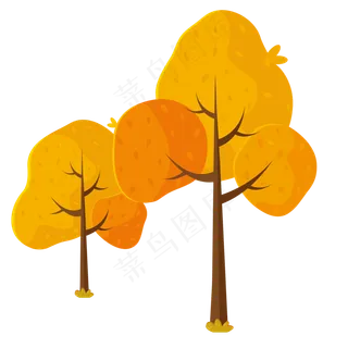 黄色大树