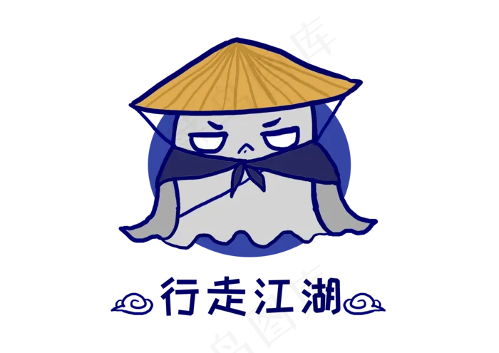 Q版幽灵鬼怪行走江湖(3508X2480(DPI:300))psd模版下载
