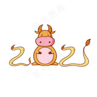 2021新年牛年小牛