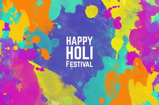 水彩快乐胡里节背景