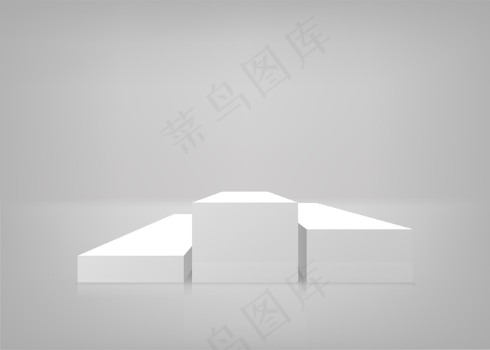 空舞台。白色背景。演讲台。插图。eps,ai矢量模版下载
