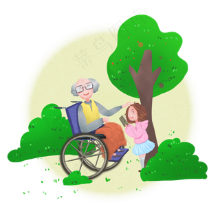 敬老爱老重阳陪伴老人