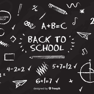 黑板回到学校背景