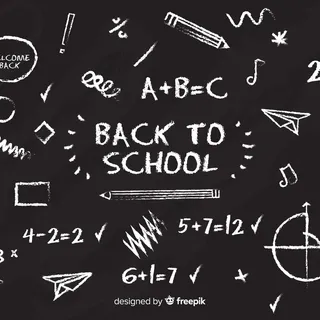 黑板回到学校背景
