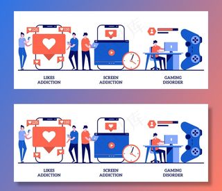 喜欢上瘾，屏幕上瘾，游戏障碍的概念和小人物