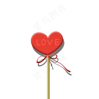 情人节心型棒棒糖