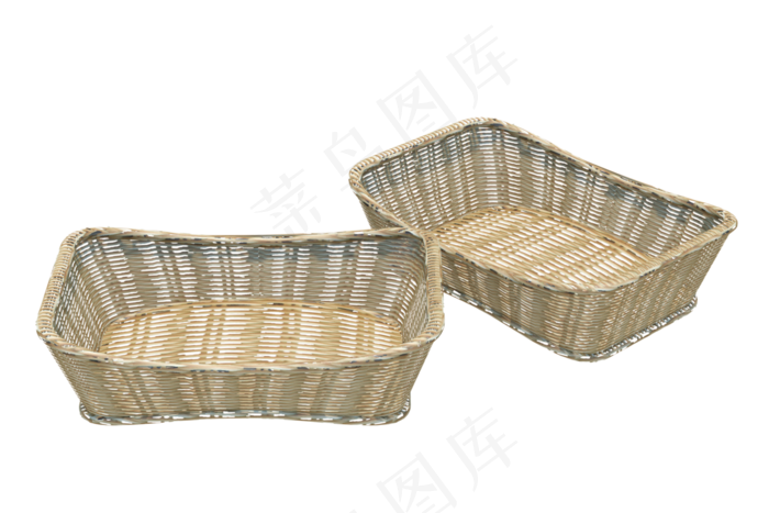 两个装蔬菜的蓝子