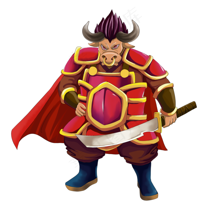 牛年牛魔王(2000X2000(DPI:300))psd模版下载
