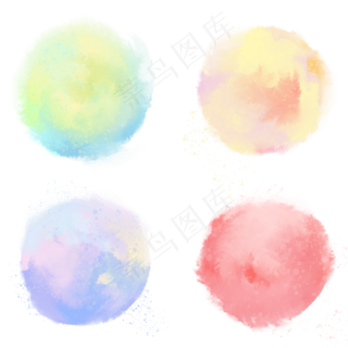 小清新水彩笔刷笔触