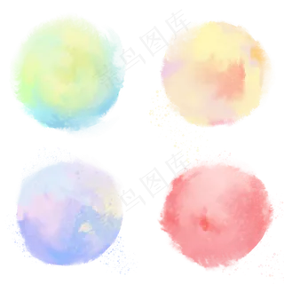 小清新水彩笔刷笔触