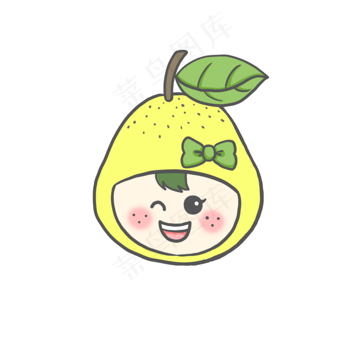 梨头套娃娃PNG