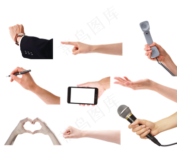 各种手势设计psd分层素材2免