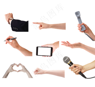 各种手势设计psd分层素材2免