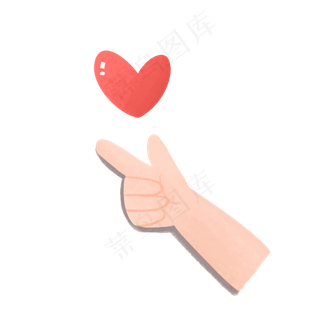 母亲节比心可爱手势