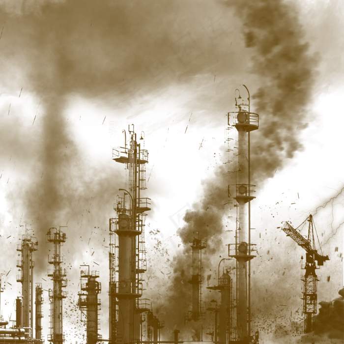 灾难龙卷风乌云闪电地震元素,免抠元素(2000X2000(DPI:300))psd模版下载