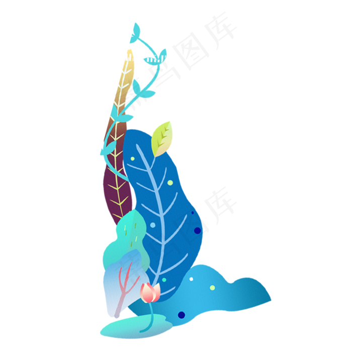 春天植物装饰下载