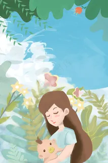 母亲节景色春天图