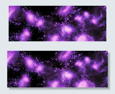 简单渐变星空星云边框