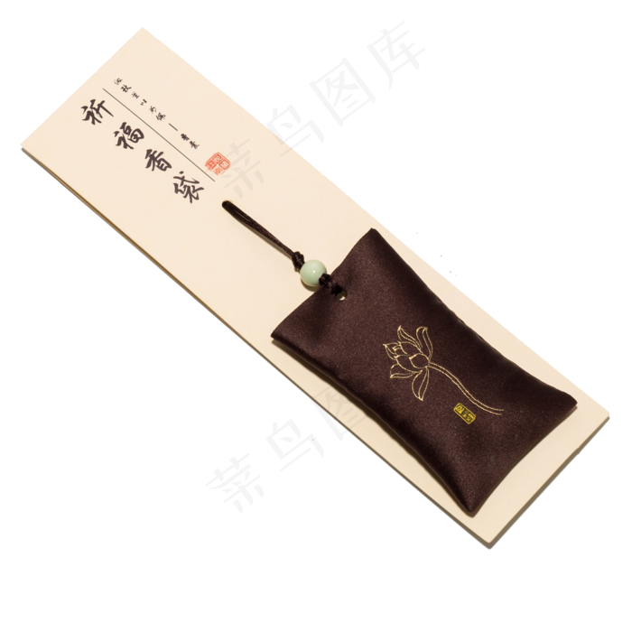 荷花祈福香袋标签(2000X2000(DPI:300))psd模版下载
