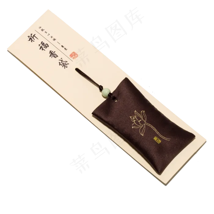 荷花祈福香袋标签(2000X2000(DPI:300))psd模版下载