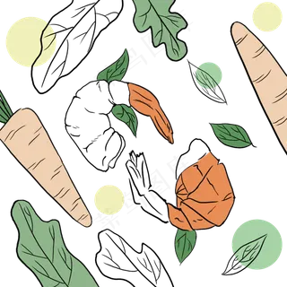 下午茶ins风餐桌美食虾蔬果装饰底,免抠元素