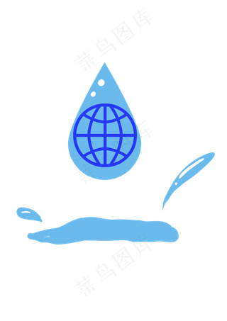 世界地球日保护环境节约地球用水