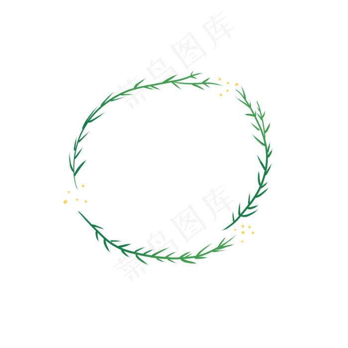 可爱小清新柳枝边框(1200X1200(DPI:300))psd模版下载