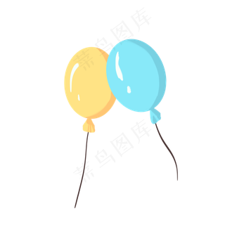 儿童节手绘气球元素