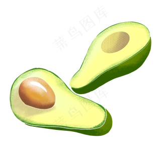 切开的牛油果