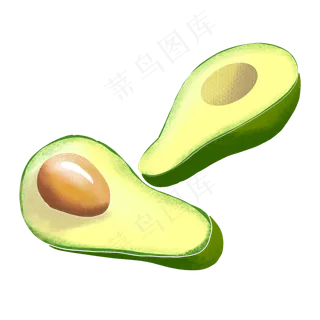 切开的牛油果