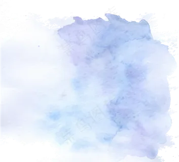 蓝色水彩晕染