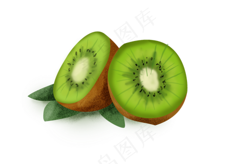 暑假夏日夏季水果猕猴桃,免抠元素