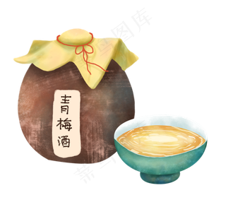 芒种二十四节气节日酒坛