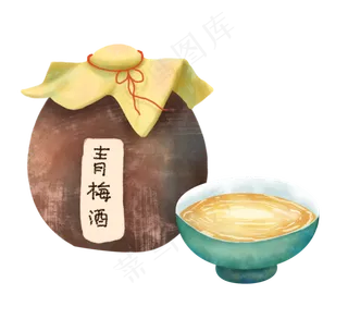 芒种二十四节气节日酒坛