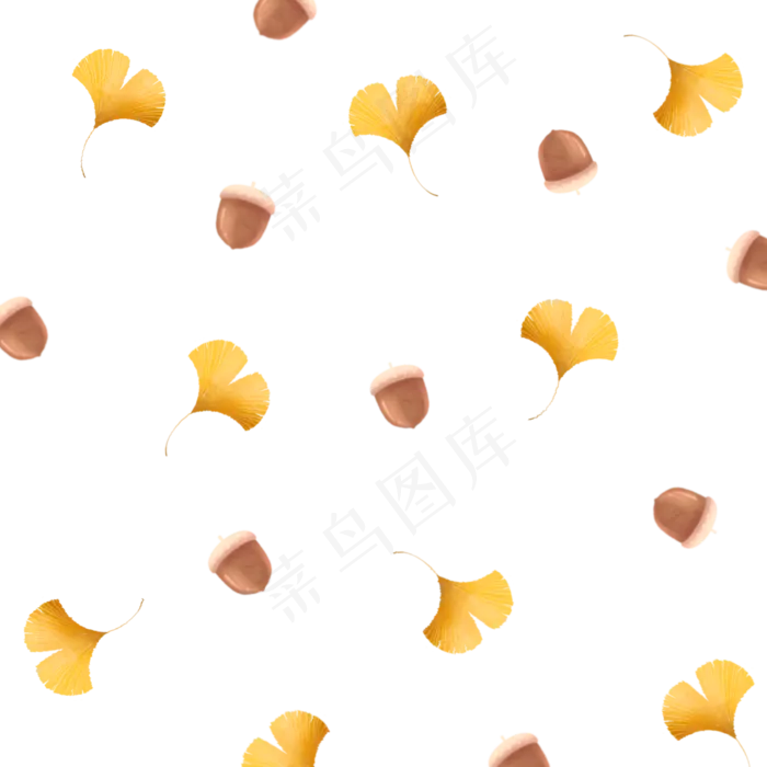 秋天主题水彩底纹(2000X2000(DPI:300))psd模版下载