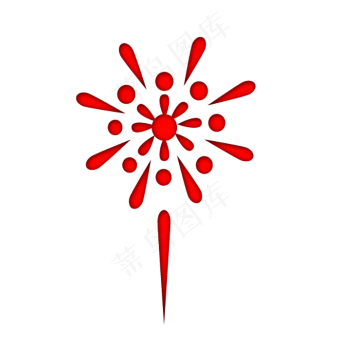 矢量烟花过年放烟花,免抠元素(2000X2000(DPI:300))psd模版下载