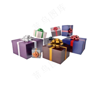 仿真礼盒png图,免抠元素